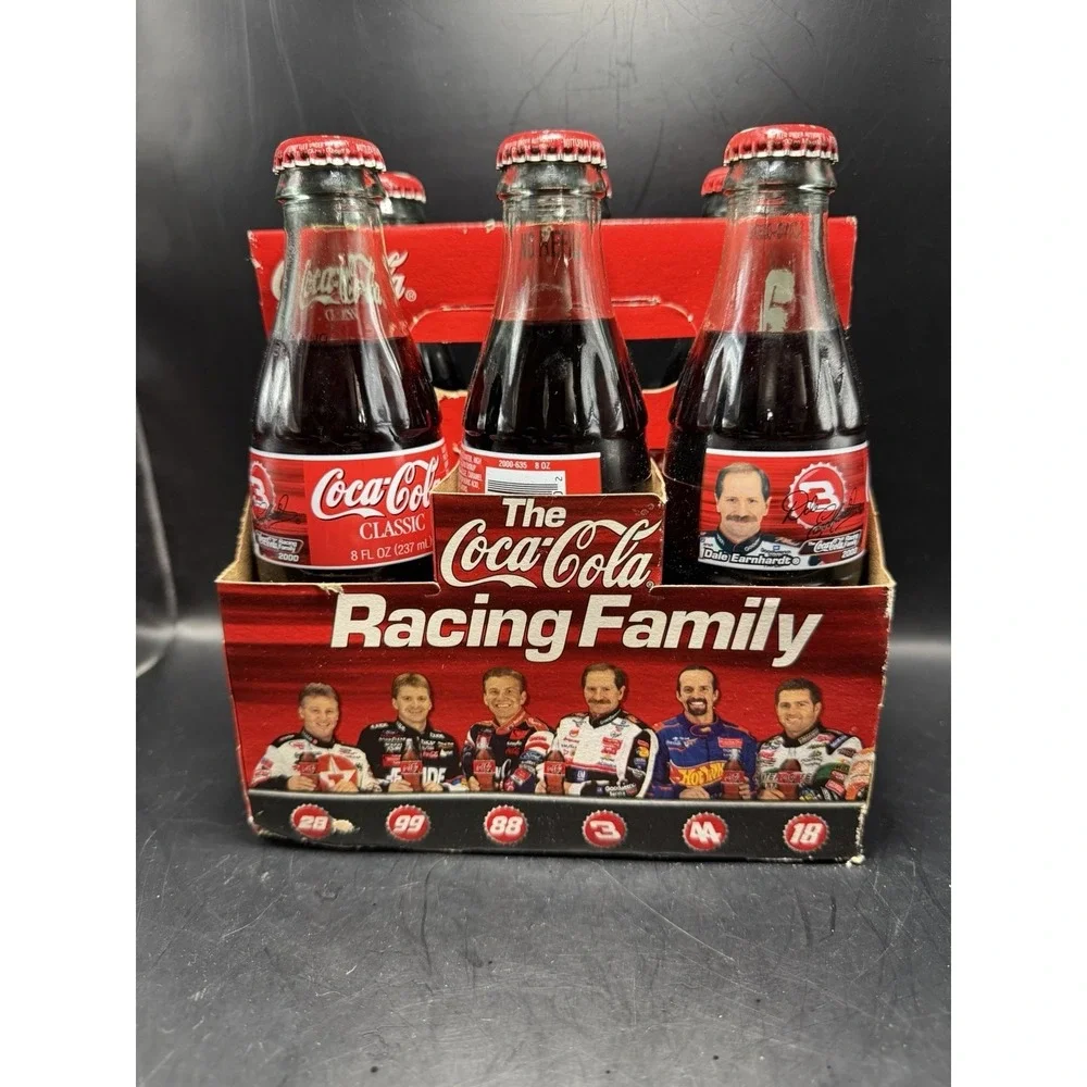 Coca-Cola Racing Family 6-Pack 8oz Bottles Dale Earnhardt NASCAR 2000‎